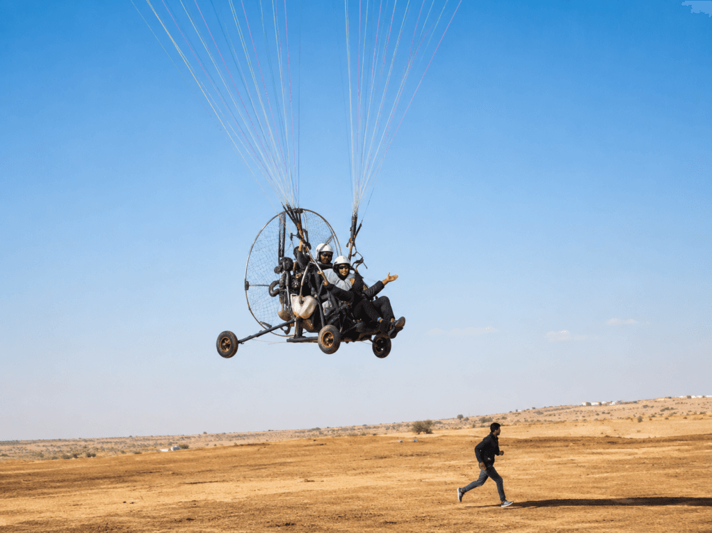 Paramotoring at Thar Desert